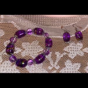 Bracelet and earrings